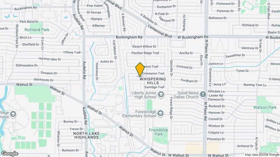 10127 Chisholm Trail Map and Location Details