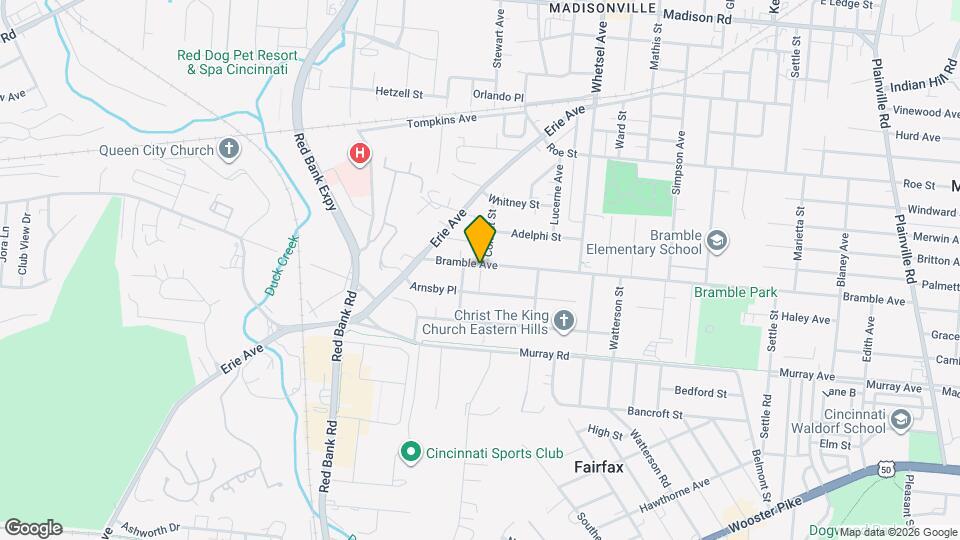 5653 Bramble Ave-Unit -Apt 1 Map and Location Details