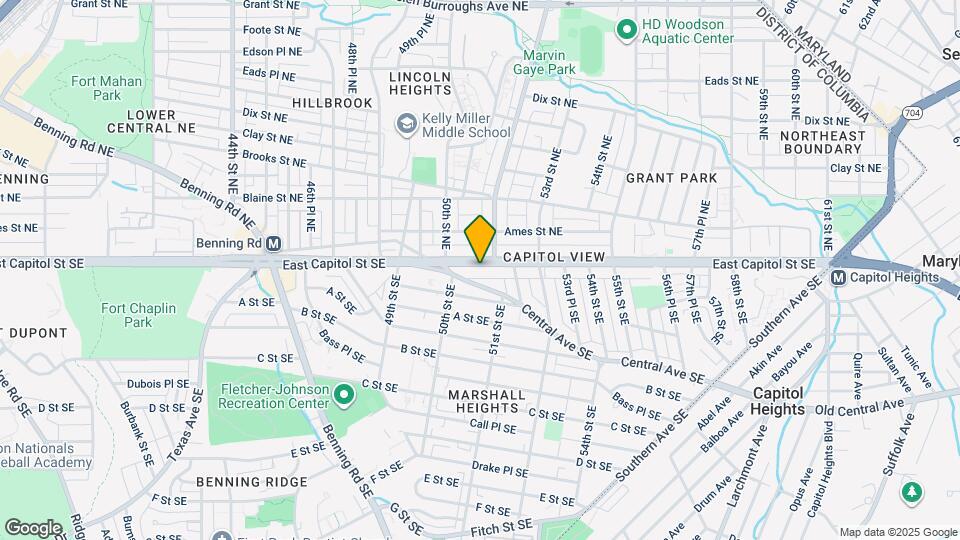 5033 East Capitol St SE Map and Location Details