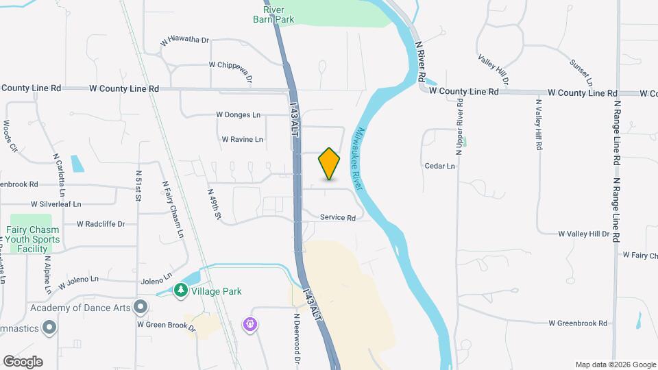 4121 W Rivers Edge Cir Mapa y Detalles de la Ubicación