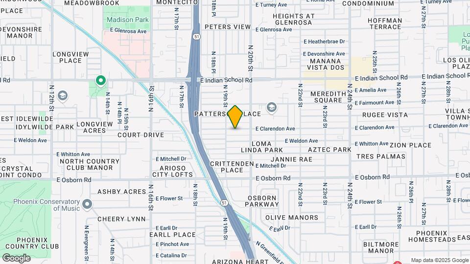 1917 E Clarendon Ave Map and Location Details