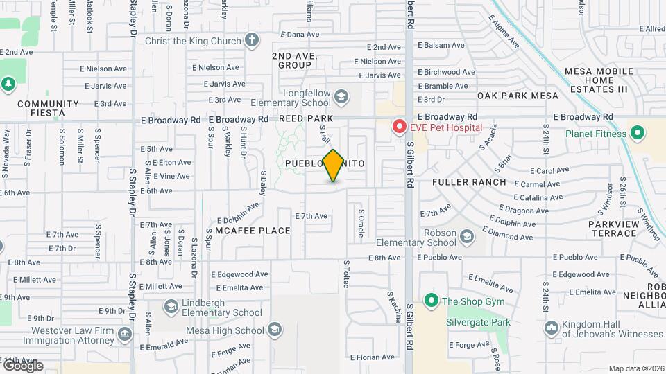 1758 E 6th Ave Map and Location Details