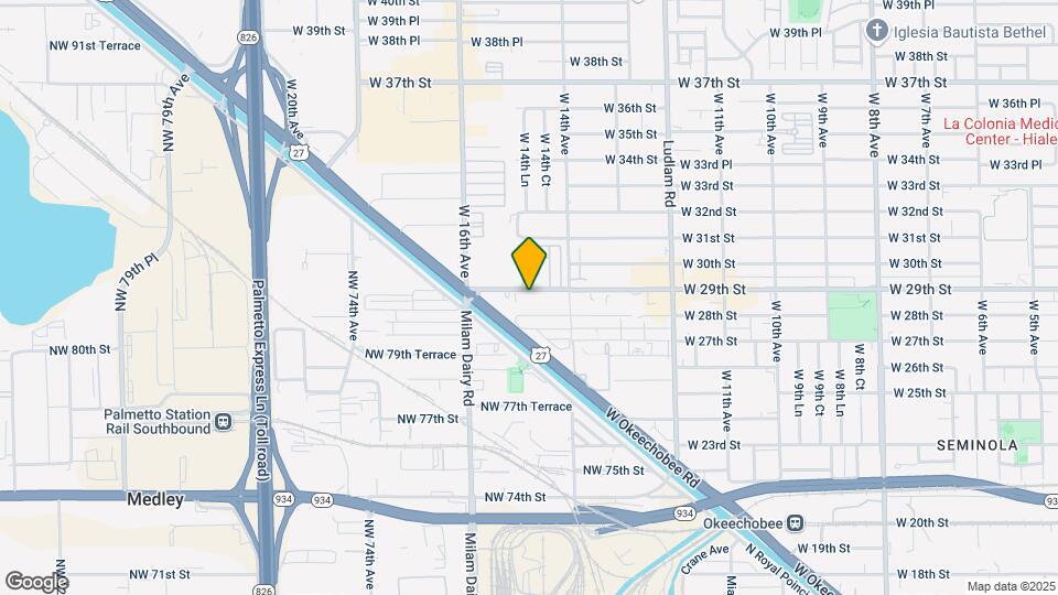 1490 W 29th St Map and Location Details