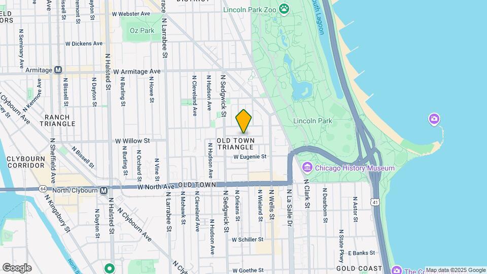 1741 N Orleans St Map and Location Details