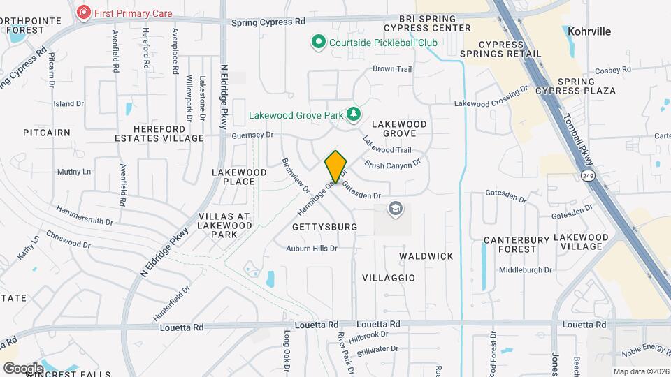 15726 Gettysburg Dr Map and Location Details