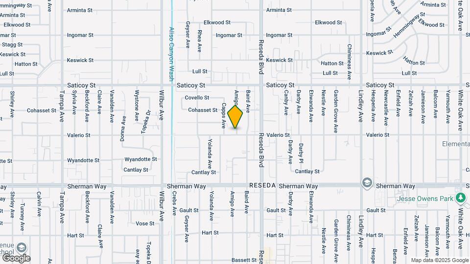 18605 Valerio St Map and Location Details
