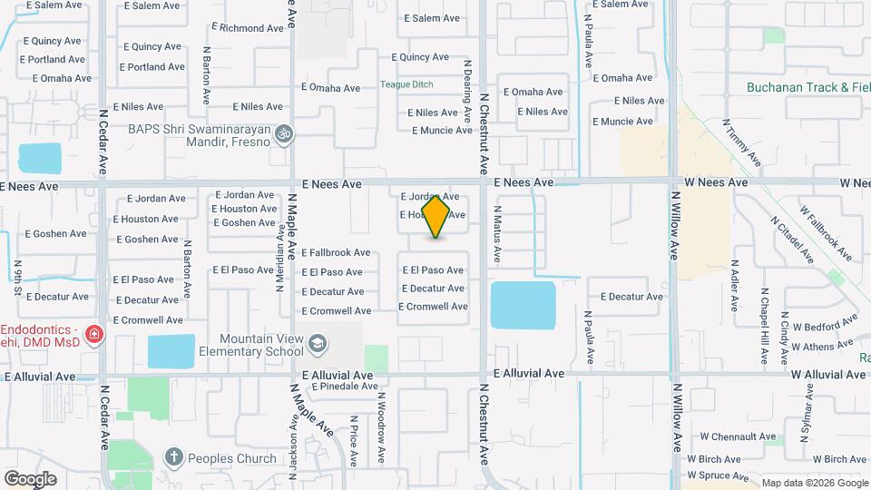 2350 E Fallbrook Ave Map and Location Details