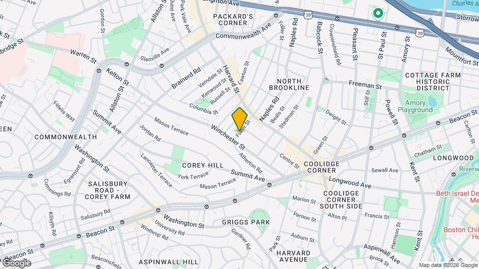 13 Fuller St, Unit 13 Map and Location Details