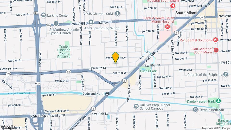 7902 SW 68th Ave Map and Location Details