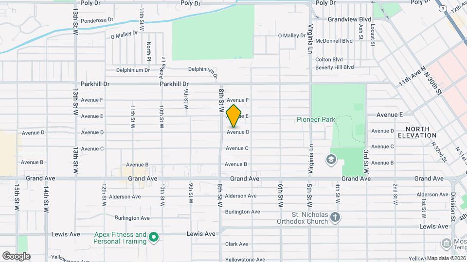 731 Avenue D Map and Location Details