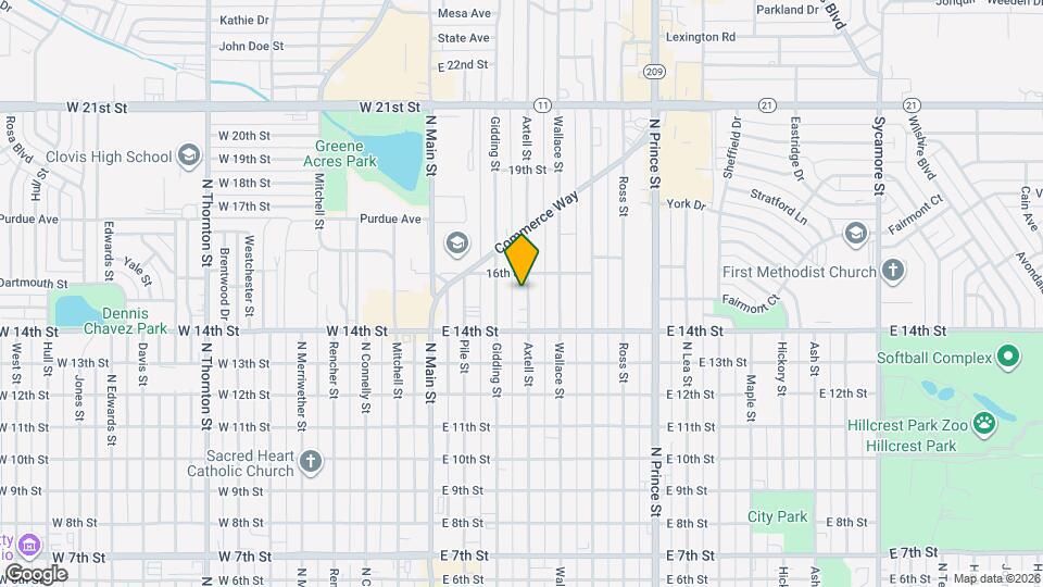 1428 Axtell St Map and Location Details