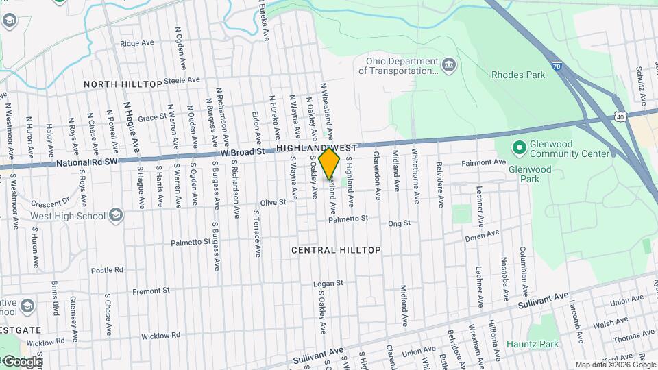 85 1/2 S Wheatland Ave Map and Location Details