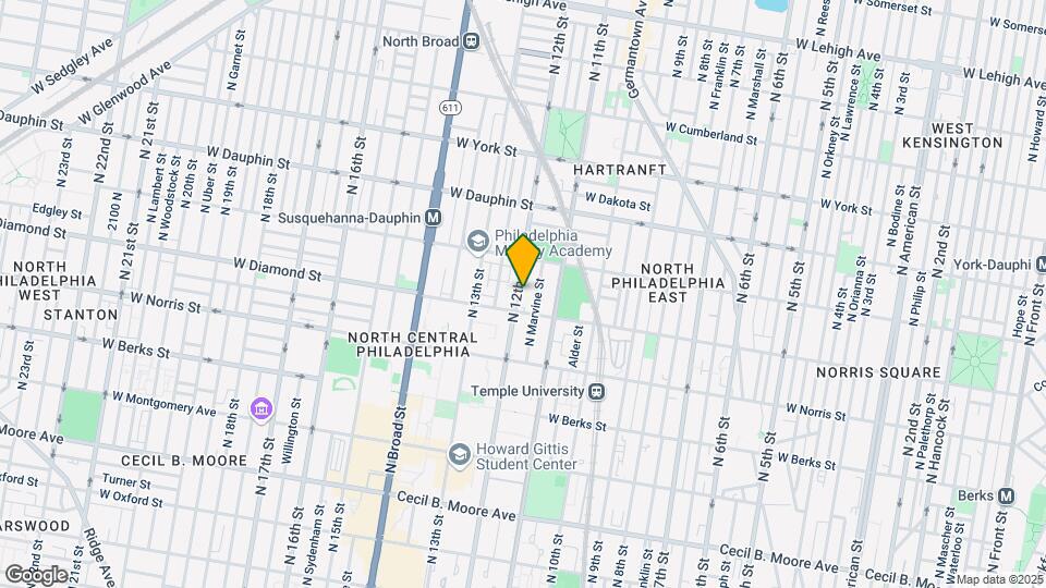 2125 N 12th St Map and Location Details