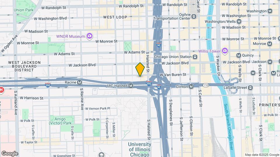 818 W Van Buren St Map and Location Details