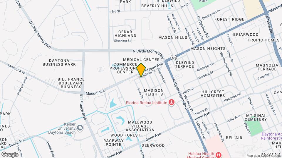 1621 Illinois St Map and Location Details