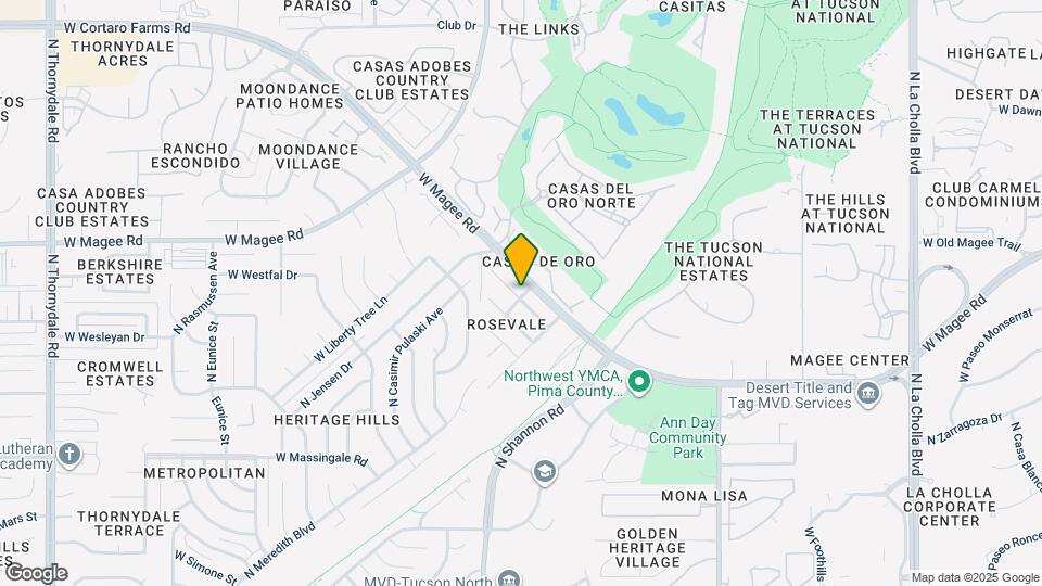 2838 W Medallion Dr Map and Location Details