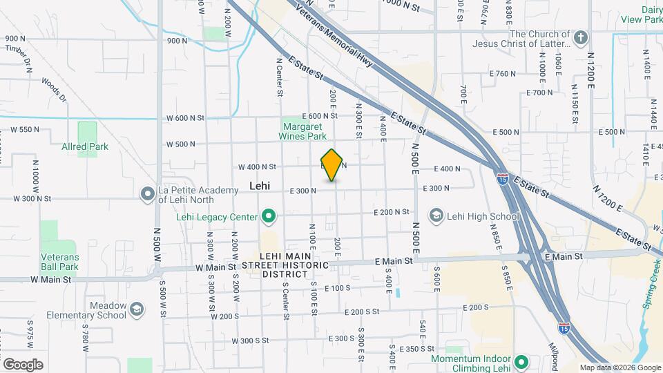 187 E 300 N Mapa y Detalles de la Ubicación