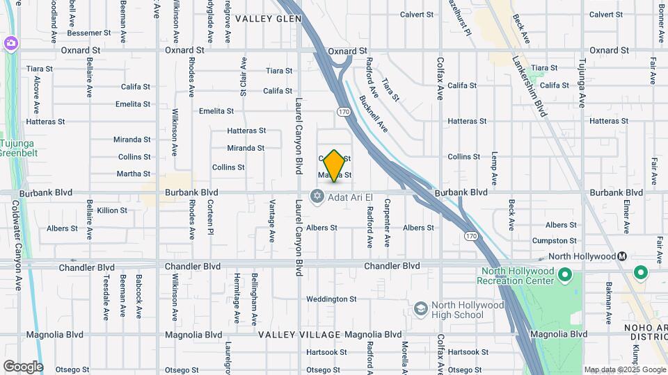 12001 Burbank Blvd Mapa y Detalles de la Ubicación