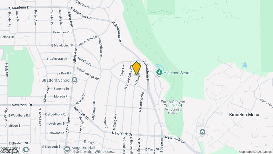 2091 N Roosevelt Ave Mapa y Detalles de la Ubicación