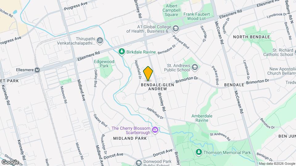 43 Tordale Cres Map and Location Details