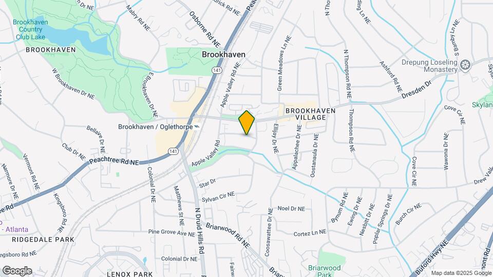 1327 Peachtree View NE Map and Location Details