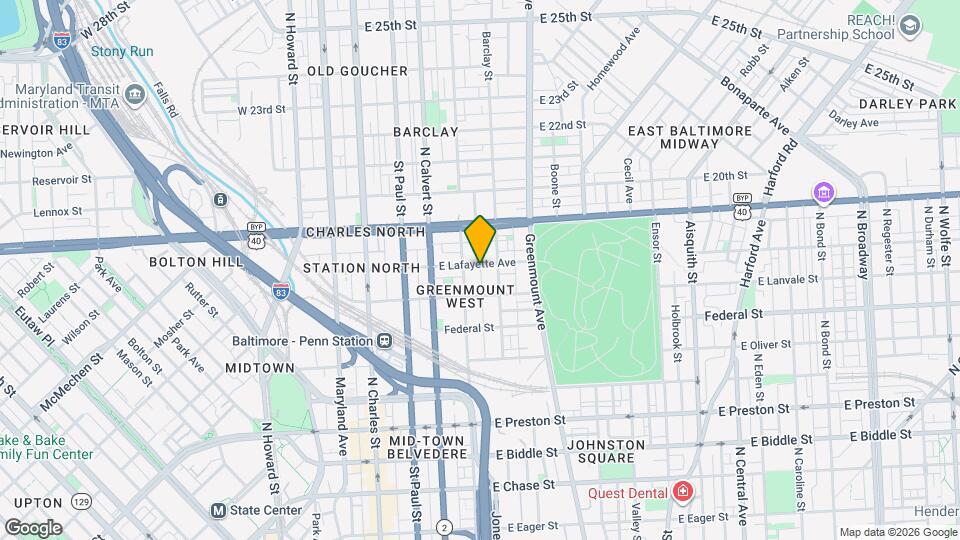 309 E Lafayette Ave Map and Location Details