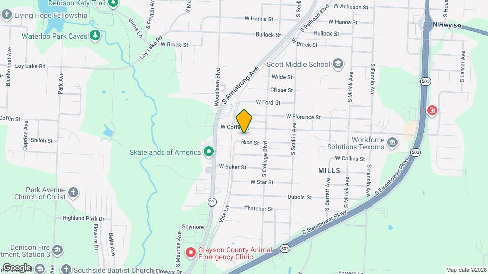 1019 Rice St Map and Location Details