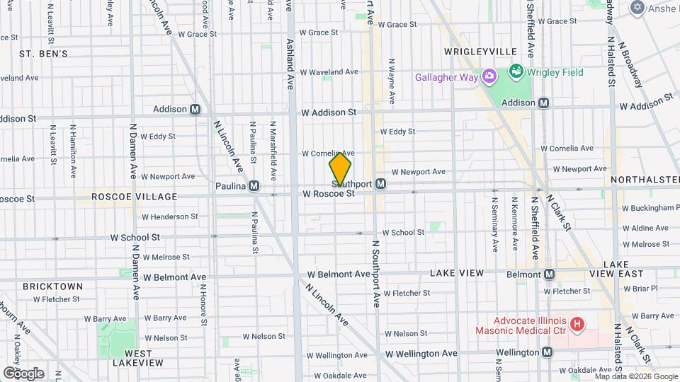 3401 N Greenview Ave Map and Location Details