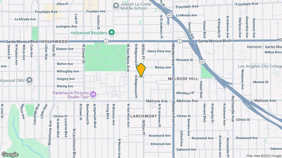 835 N Wilton Pl, Unit 3 Map and Location Details