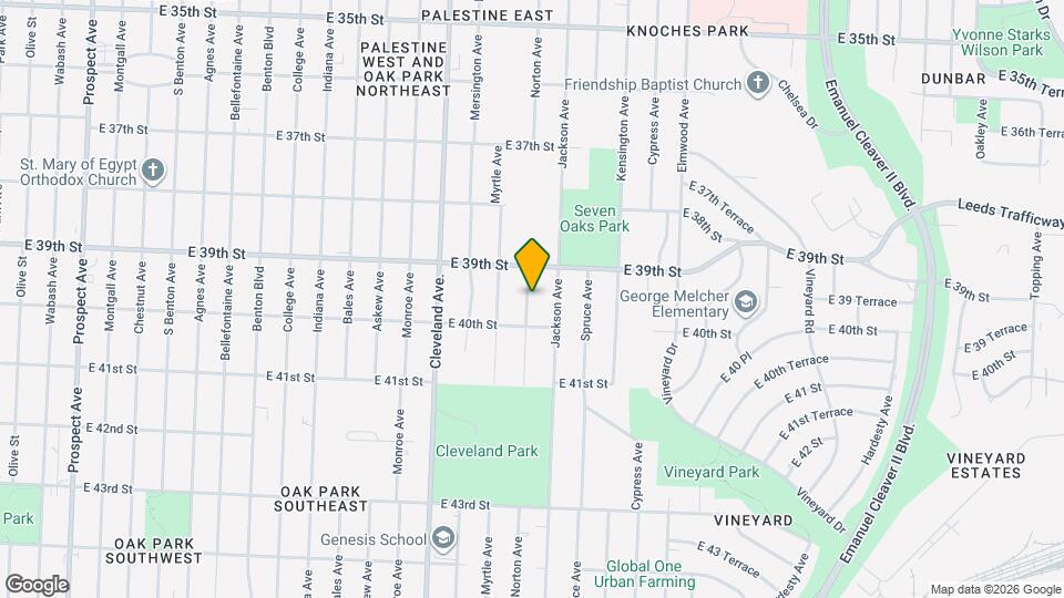3919 Norton Ave Map and Location Details