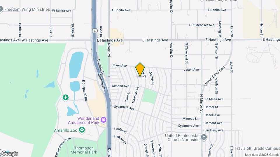 3108 Magnolia St Map and Location Details