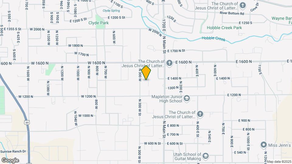 1361 N 200 W Map and Location Details