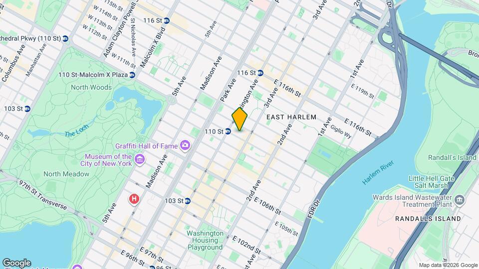 161 E 110th St Map and Location Details