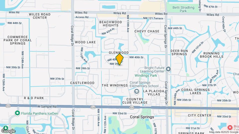 11101 NW 39th St Map and Location Details