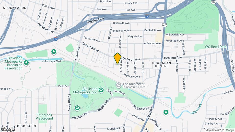 3868 W 37th St Map and Location Details