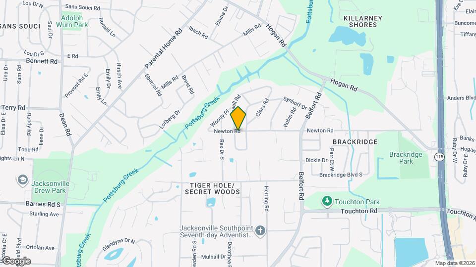 7832 Newton Rd Map and Location Details