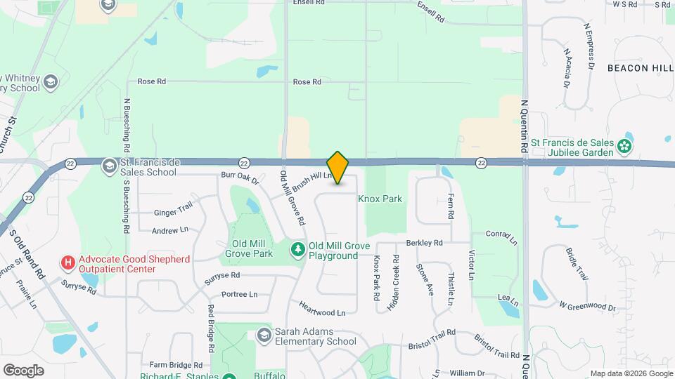 1060 Browning Ln Map and Location Details