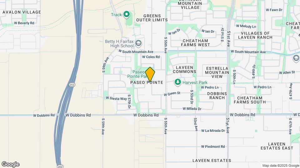 8810 S 55th Ln Map and Location Details