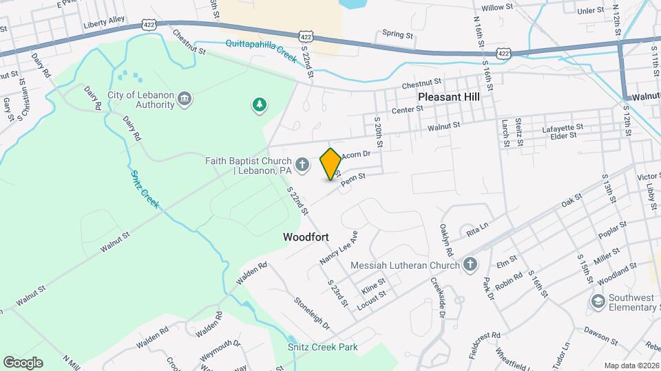 2127 Penn St Map and Location Details