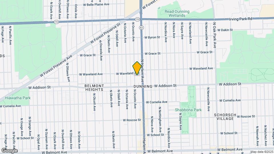 3635 N Oconto Ave Map and Location Details