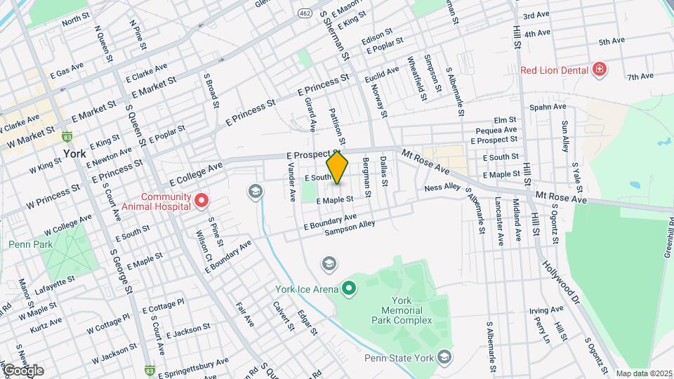 624 Courtland St Map and Location Details