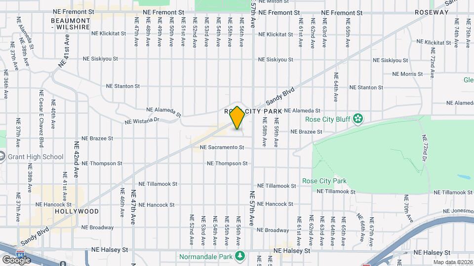 5585 NE Sandycrest Terrace Map and Location Details