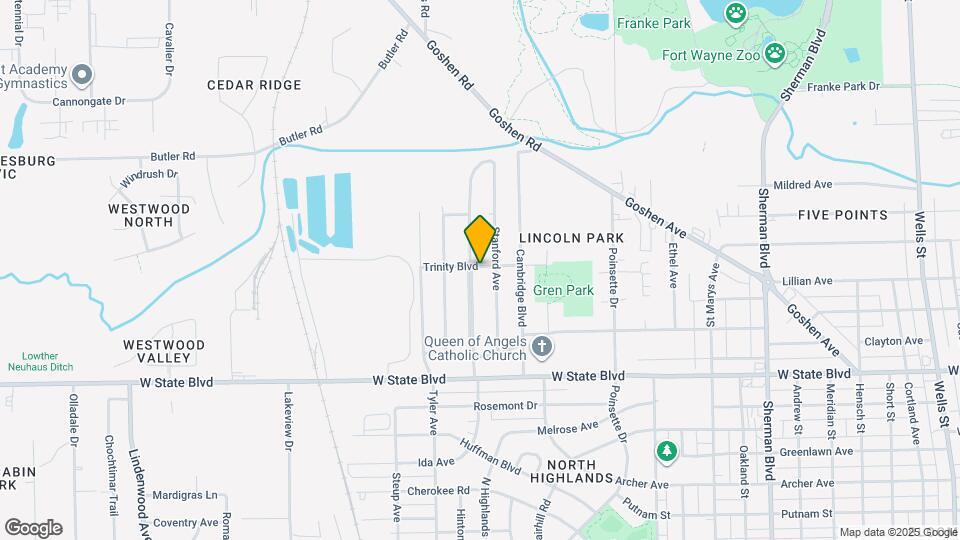 1743 Trinity Blvd Map and Location Details