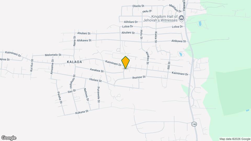 73-4343-4343 Oneone St Map and Location Details