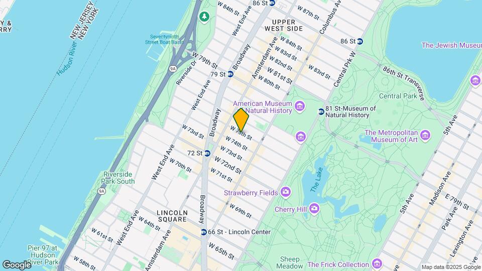 136 W 75th St Map and Location Details