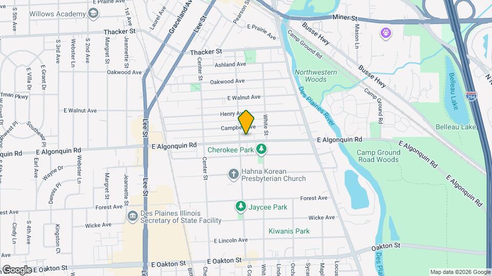 1524 E Algonquin Rd Mapa y Detalles de la Ubicación