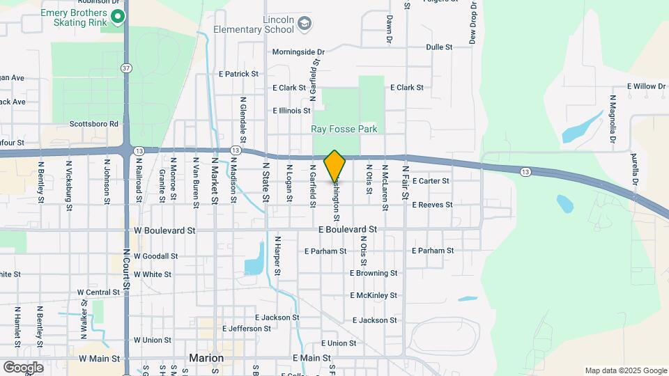 1010 N Washington St Map and Location Details