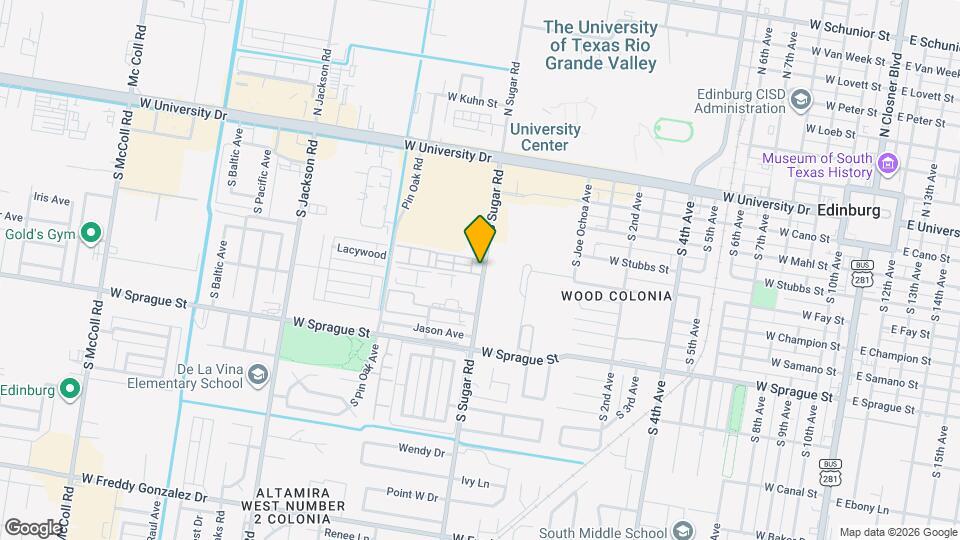 University Manor Apartments Map and Location Details