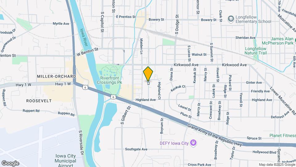 1233 S Gilbert Ct Map and Location Details