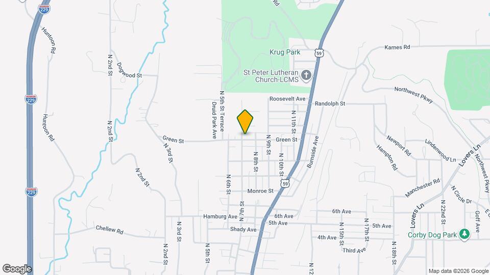 703 Green St Map and Location Details